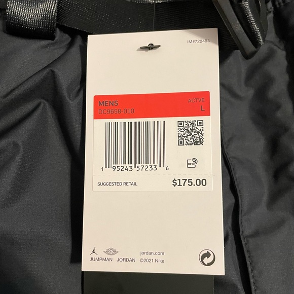 JORDAN 23 ENGINEERED PRIMALOFT WATER REPELLENT PANT MENS SIZE L DC9658-010 NIKE - Picture 4 of 13